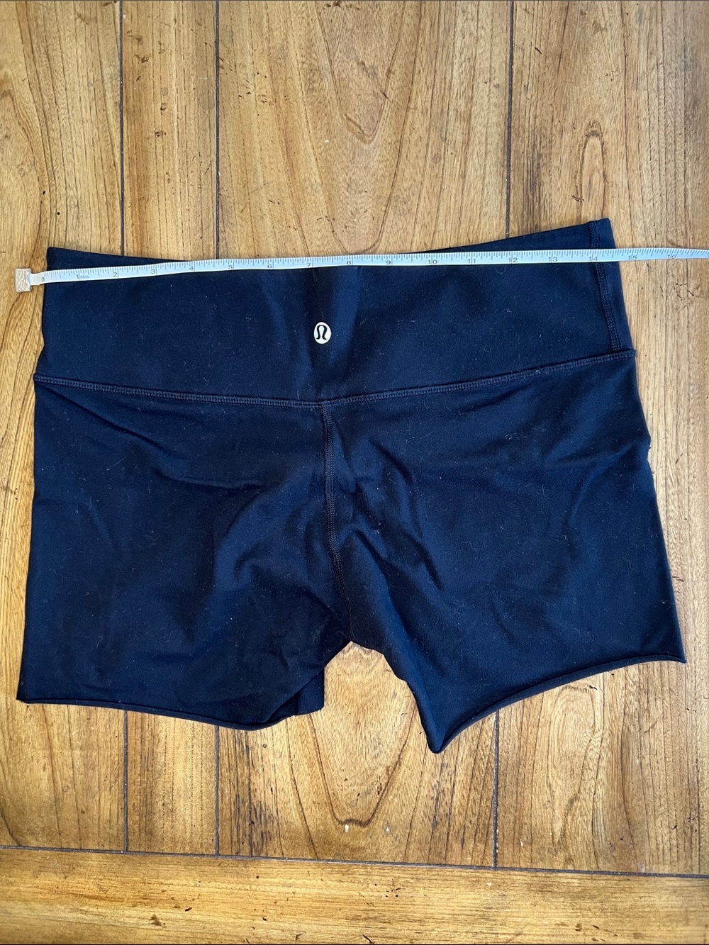 lululemon Black High-Waist Raw-Hem Shorts